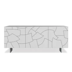 Madia Moderna in Legno di Frassino Impiallacciato Made in Italy - Galassia
