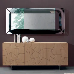 Madia Moderna in Legno di Frassino Impiallacciato Made in Italy - Galassia