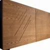 Madia Salotto in Mdf con Incisioni a 2 o 3 Ante Made in Italy - Eleganza