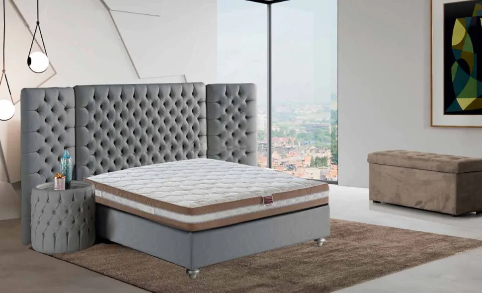 Materasso Matrimoniale in Memory di Qualità Alto 25 cm Made in Italy – Carbone