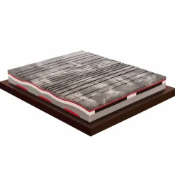 Materasso Singolo in Memory di Lusso Alto 25 cm Made in Italy – Carbone