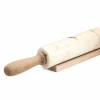 Mattarello in Marmo con Maniglie in Legno Made in Italy - Senni