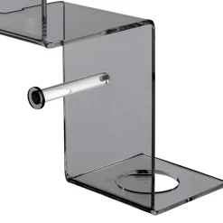 Mensola per il Bagno con Porta Rotolo e Porta Scopino Made in Italy - Paperone