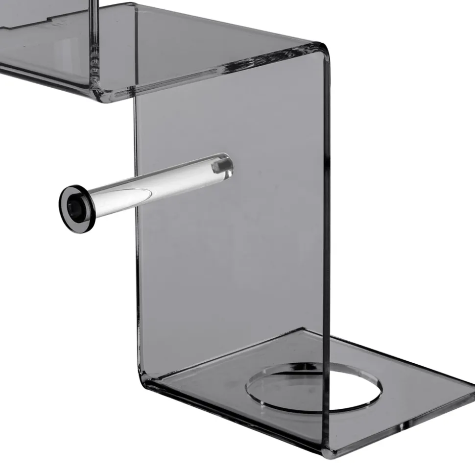 Mensola per il Bagno con Porta Rotolo e Porta Scopino Made in Italy - Paperone