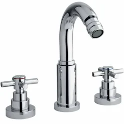 Miscelatore a 3 Fori Classico in Ottone Cromato Made in Italy - Zumbo