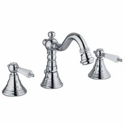 Miscelatore a 3 Fori per Bidet in Ottone Design Classico Made in Italy - Shelly