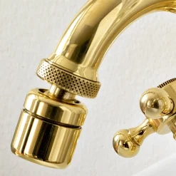 Miscelatore Bidet Monoforo Stile Vintage in Ottone Made in Italy – Ursula