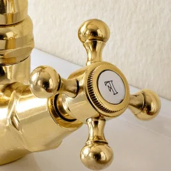 Miscelatore Bidet Monoforo Stile Vintage in Ottone Made in Italy – Ursula