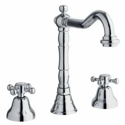 Miscelatore Classico a 3 Fori per Lavabo in Ottone Made in Italy - Lisca