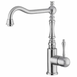 Miscelatore Classico per Lavabo da Cucina in Acciaio Inox Made in Italy - Dono