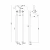 Miscelatore da Terra per Vasca Design Classico in Ottone Made in Italy - Lisca
