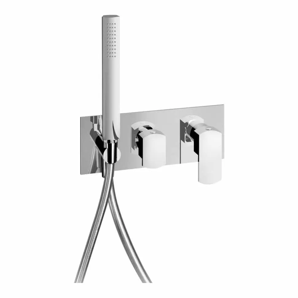 Miscelatore Doccia a Incasso Design Moderno in Ottone Made in Italy - Sika
