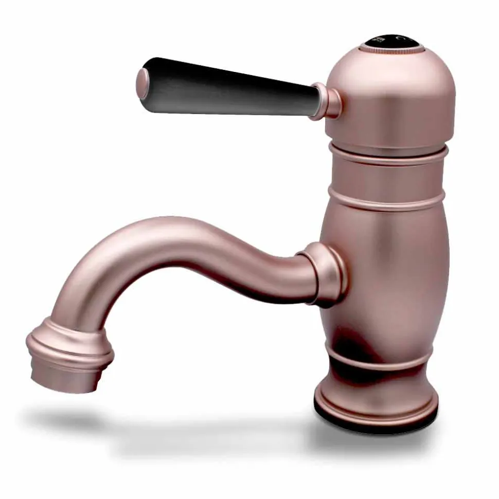 Miscelatore in Ottone Lavabo di Design Cromo o Colorato Made in Italy - Sophie