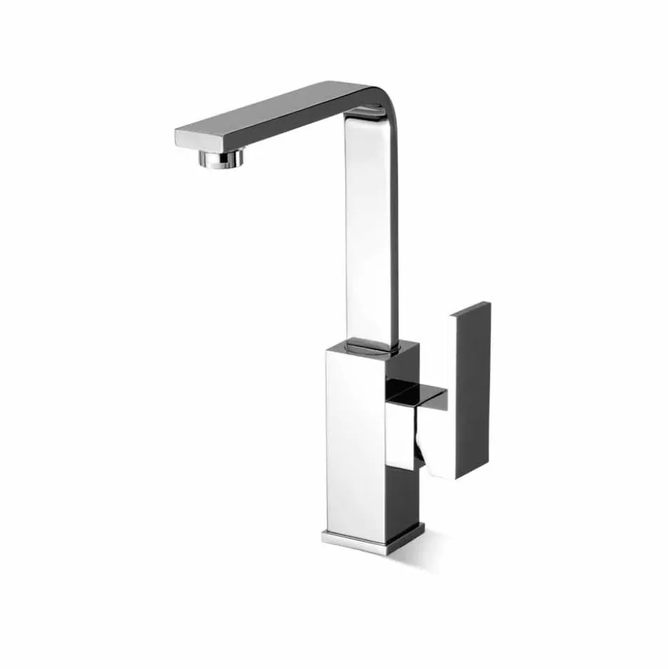 Miscelatore Lavabo Bagno a Canna Alta Girevole Made in Italy - Panela
