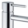 Miscelatore Lavabo Bagno Design Moderno in Ottone Cromato Made in Itlay - Liro