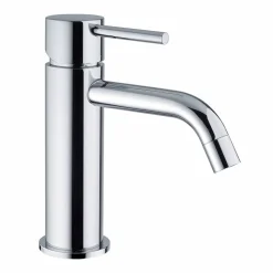 Miscelatore Lavabo Bagno Design Moderno in Ottone Cromato Made in Itlay - Liro