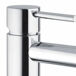 Miscelatore Lavabo Bagno in Ottone Cromato Senza Scarico Made in Italy - Ermia