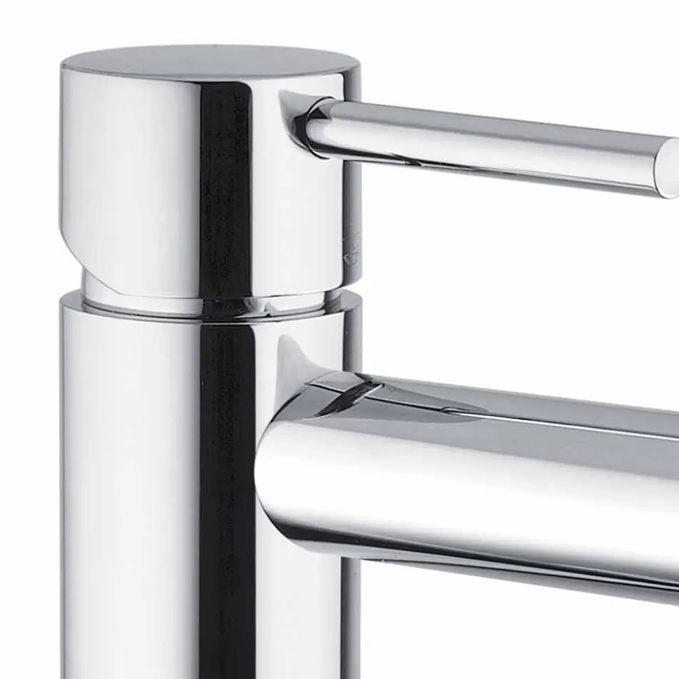 Miscelatore Lavabo Bagno in Ottone Cromato Senza Scarico Made in Italy - Ermia