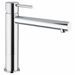 Miscelatore Lavabo Bagno in Ottone Cromato Senza Scarico Made in Italy - Ermia