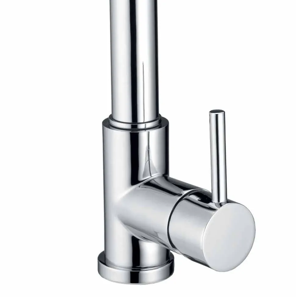 Miscelatore Lavabo Cucina con Tubo Orientabile e Doccetta Made in Italy - Cormo