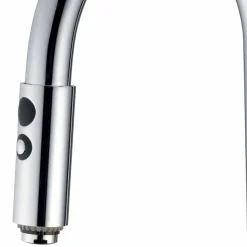 Miscelatore Lavabo Cucina con Tubo Orientabile e Doccetta Made in Italy - Cormo