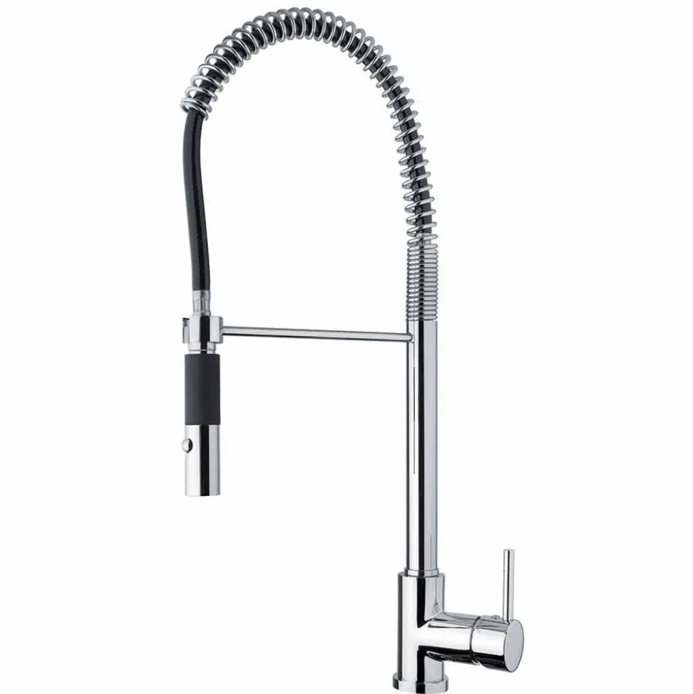 Miscelatore Lavabo Cucina in Ottone Orientabile con Molla Made in Italy - Keope