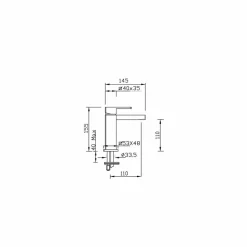 Miscelatore Lavabo per Bagno in Ottone Senza Scarico Made in Italy - Sika