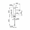 Miscelatore Monocomando per Lavabo da Bagno in Ottone, Design Pregiato - Zanio