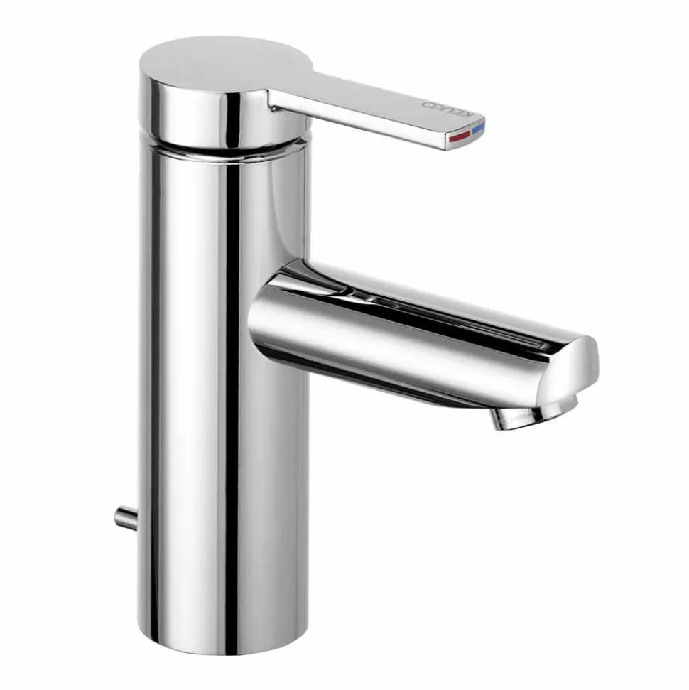 Miscelatore Monocomando per Lavabo da Bagno in Ottone, Design Pregiato - Zanio