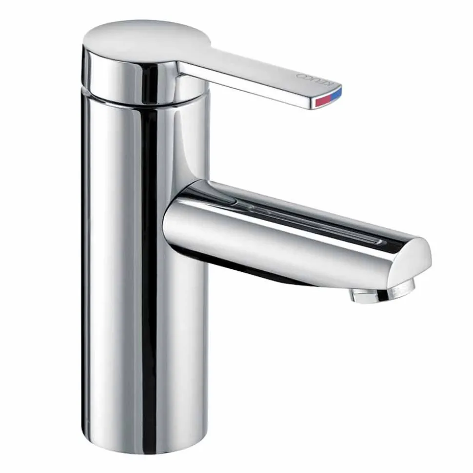 Miscelatore Monocomando per Lavabo da Bagno in Ottone, Design Pregiato - Zanio