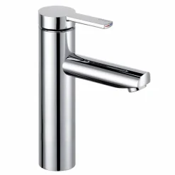 Miscelatore Monocomando per Lavabo da Bagno in Ottone, Design Pregiato - Zanio