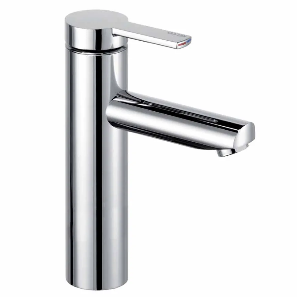 Miscelatore Monocomando per Lavabo da Bagno in Ottone, Design Pregiato - Zanio