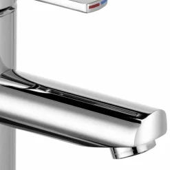 Miscelatore Monocomando per Lavabo da Bagno in Ottone, Design Pregiato - Zanio
