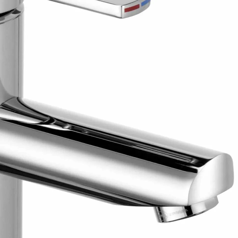 Miscelatore Monocomando per Lavabo da Bagno in Ottone, Design Pregiato - Zanio