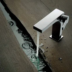 Miscelatore Monocomando per Lavabo con Scarico, in Ottone, di Design- Etto
