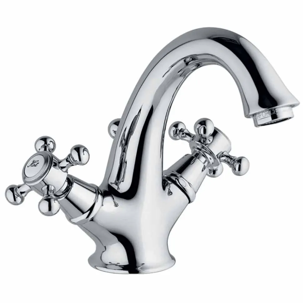 Miscelatore Monoforo Alto per Lavabo Bagno in Ottone Made in Italy - Lisca