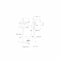 Miscelatore Monoforo per Lavabo di Design in Ottone Made in Italy - Binsu