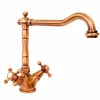 Miscelatore Monoforo per Lavabo in Ottone Design Classico Made in Italy - Castor
