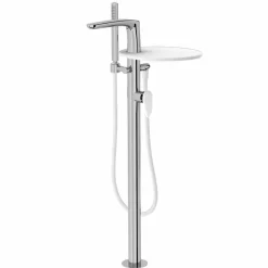 Miscelatore per Bordo Vasca a Colonna in Ottone di Design Made Italy - Benello