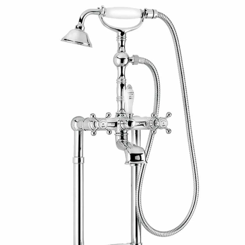 Miscelatore per Bordo Vasca Classico in Ottone Made in Italy - Eripio