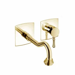 Miscelatore per Lavabo a Muro in Ottone Made in Italy - Neno