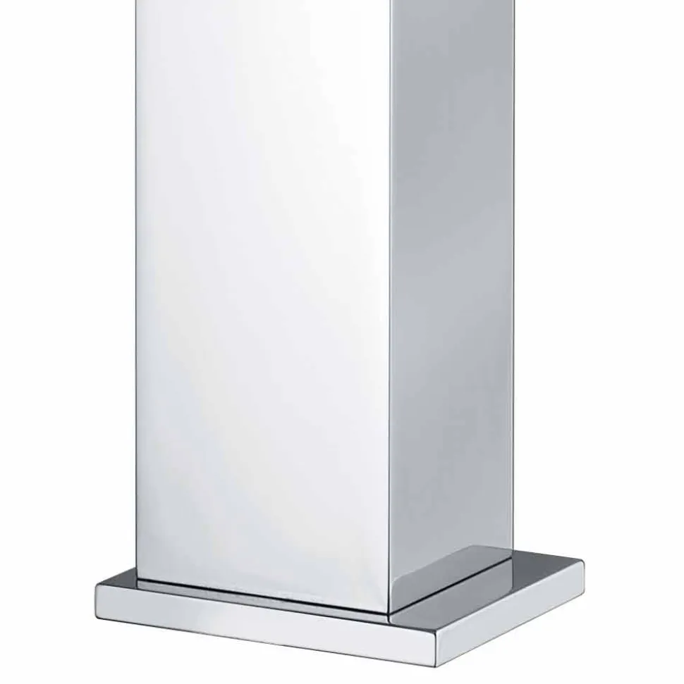 Miscelatore per Lavabo Bagno in Ottone Cromato Squadrato Made in Italy - Medida