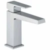 Miscelatore per Lavabo Bagno con Scarico in Finitura Cromo Made in Italy - Galla