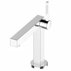 Miscelatore per Lavabo Bagno in Ottone Finitura Cromata, Alta Qualità - Girino