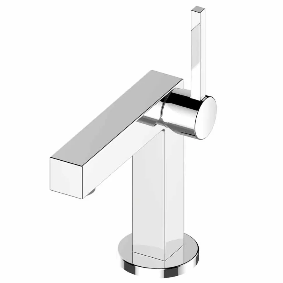 Miscelatore per Lavabo Bagno in Ottone Finitura Cromata, Alta Qualità - Girino