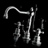 Miscelatore per Lavabo Bagno a Tre Fori in Ottone Moderno Made in Italy - Binsu