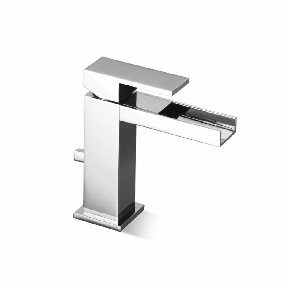 Miscelatore per Lavabo Bagno con Scarico in Ottone Made in Italy - Bibo