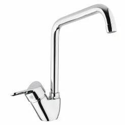 Miscelatore per Lavabo Cucina in Ottone Cromato Orientabile Made in Italy - Cino
