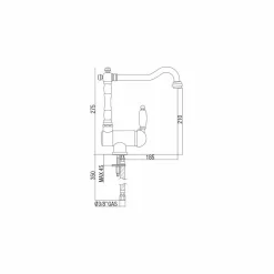 Miscelatore per Lavabo da Cucina Stile Classico in Ottone Made in Italy - Annodo