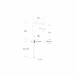 Miscelatore per Lavabo di Design in Ottone Made in Italy - Filipo